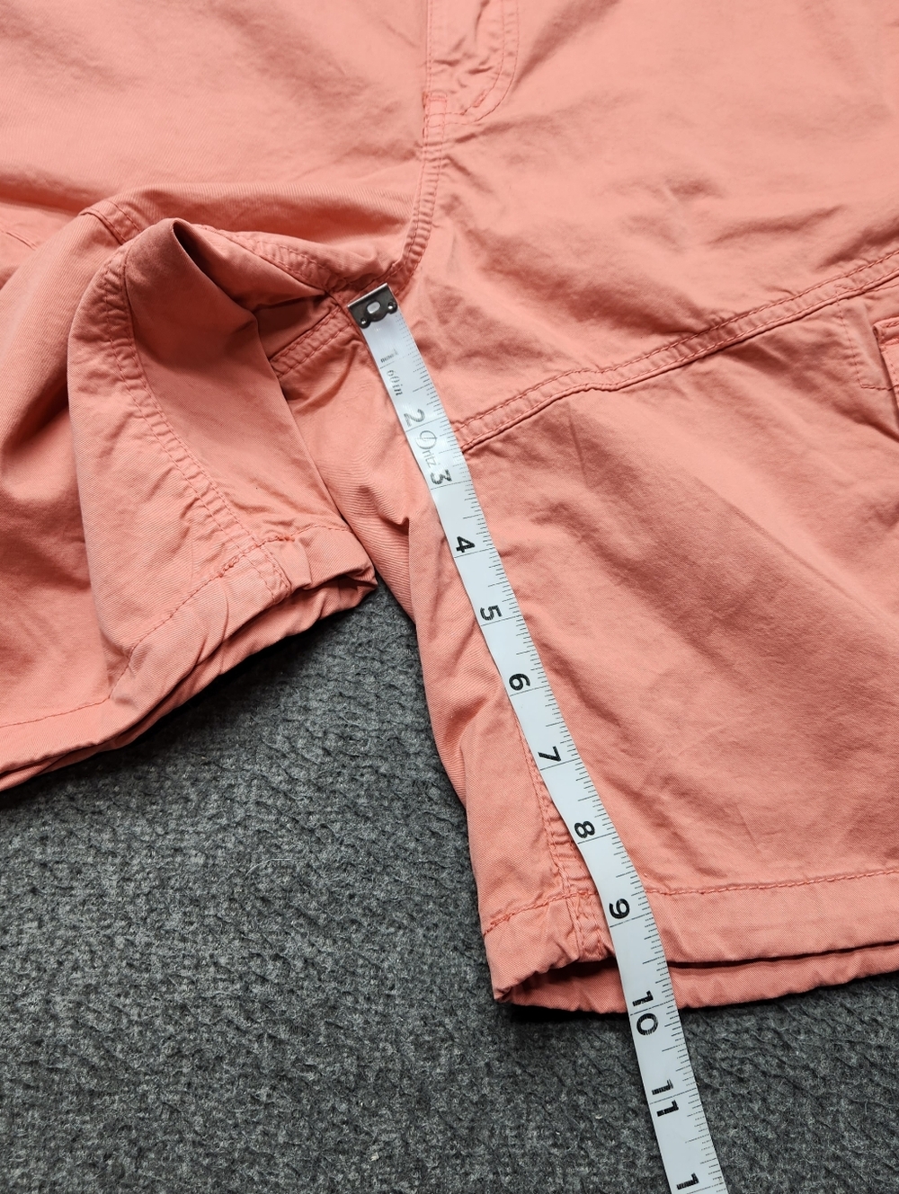 Four Steeds Cargo Shorts Womens 10 Coral Utility Pockets Casual Summer - Picture 2 of 7
